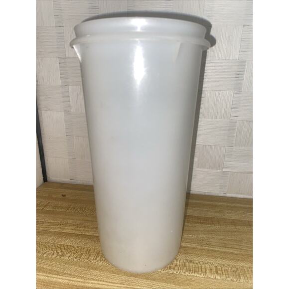 Set (3) Vintage Tupperware Clear Canisters Storage Container No lids Clear - Picture 3 of 8